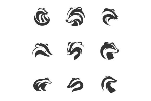 Download Distinct Badger, Logo Style Unique - Distinct Collection
