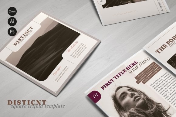 Download Distinct Square Brochure Template - Distinct Collection